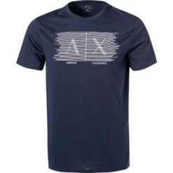 Armani Exchange T-Shirt, Slim Fit, Baumwolle, Navy