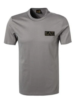 EA7 T-Shirt, Baumwolle, Grau