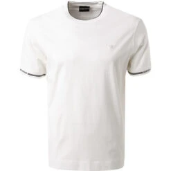 Emporio Armani T-Shirt, Baumwolle, Creme