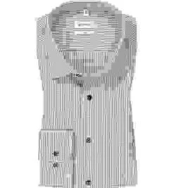 Seidensticker Hemd, Slim Fit, Baumwolle, Grau Kariert -Maenner Mode Haus  417674 norm 1