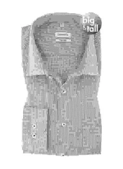 Seidensticker Hemd, Comfort Fit, Baumwolle, Sand Kariert -Maenner Mode Haus  417693 norm 1