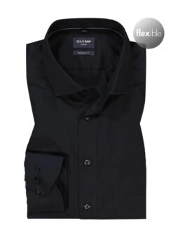 OLYMP Hemd, Modern Fit, Baumwolle, Extra Langer Arm, Graphit