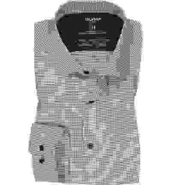 OLYMP Hemd, Modern Fit, Baumwoll-Stretch Climate Control, Bleu Gemustert 9 OLYMP Hemd, Modern Fit, Baumwoll-Stretch Climate Control, Bleu Gemustert -Maenner Mode Haus 417791 norm 1