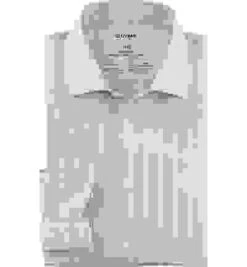 OLYMP Hemd, Modern Fit, Baumwoll-Stretch Climate Control, Taupe Gestreift -Maenner Mode Haus  417851 norm 1