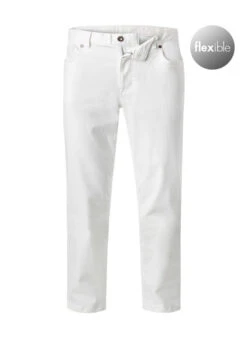 Jeans Parker, Regular Fit, Baumwolle, Weiß