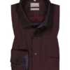 OLYMP Hemd, Comfort Fit, Baumwolle, Bordeaux -Maenner Mode Haus  417950 norm