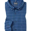 OLYMP Hemd, Comfort Fit, Baumwolle, Royalblau Kariert -Maenner Mode Haus  417954 norm