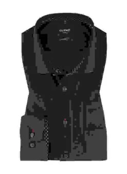 OLYMP Hemd, Modern Fit, Baumwolle, Extra Langer Arm, Bordeaux -Maenner Mode Haus  417964 norm 1