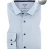 OLYMP Hemd, Body Fit, Baumwoll-Stretch Climate Control, Extra Langer Arm, Hellblau -Maenner Mode Haus  417973 norm