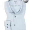 OLYMP Hemd, Body Fit, Baumwoll-Stretch Climate Control, Hellblau -Maenner Mode Haus  418009 norm