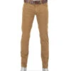 Alberto Jeans Pipe, Regular Fit, Baumwolle T400®, Dunkelbeige -Maenner Mode Haus  418173 norm