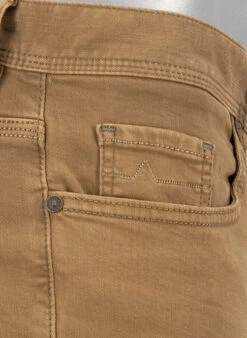 Alberto Jeans Pipe, Regular Fit, Baumwolle T400®, Dunkelbeige -Maenner Mode Haus  418173 norm5
