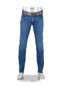 Alberto Jeans Pipe, Regular Fit, Baumwolle T400®, Blau