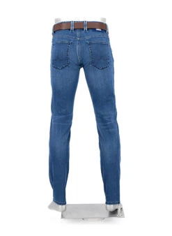Alberto Jeans Pipe, Regular Fit, Baumwolle T400®, Blau -Maenner Mode Haus  418174 norm3