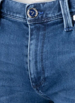 Alberto Jeans Pipe, Regular Fit, Baumwolle T400®, Blau -Maenner Mode Haus  418174 norm4