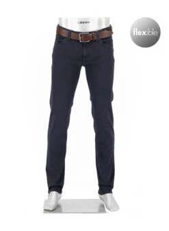 Alberto Jeans Pipe, Regular Fit, Baumwolle T400®, Dunkelgrau