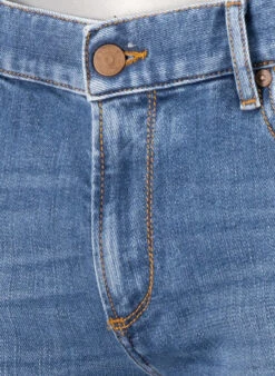 Alberto Jeans Pipe, Regular Fit, Baumwoll-Stretch, Blau -Maenner Mode Haus  418198 norm4