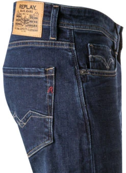 Replay Jeans Rocco, Comfort Fit, Baumwoll-Stretch 11oz, Dunkelblau -Maenner Mode Haus  418339 norm3