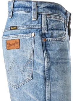 Wrangler Jeans Texas, Straight Fit, Baumwolle, Blau -Maenner Mode Haus  418348 norm3