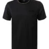 T-Shirt, Baumwolle-Tencel, Schwarz