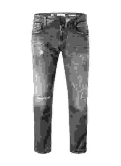 Replay Jeans Anbass, Slim Fit, Bio Baumwoll-Stretch 12oz, Grau -Maenner Mode Haus  418404 norm 1
