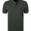 Fred Perry Polo-Shirt, Baumwoll-Piqué, Tannengrün