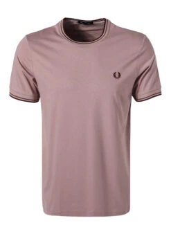 Fred Perry T-Shirt, Baumwolle, Rosé