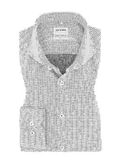 OLYMP Hemd, Body Fit, Baumwolle, Extra Langer Arm, Rotbraun -Maenner Mode Haus  418911 norm 1