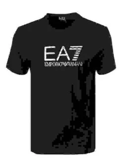 EA7 T-Shirt, Baumwolle, Schwarz -Maenner Mode Haus  418937 norm 1