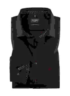 OLYMP Hemd, Modern Fit, Baumwolle, Dunkelrot -Maenner Mode Haus  419027 norm 1