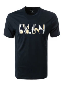 Armani Exchange T-Shirt, Regular Fit, Baumwolle, Navy