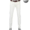 Alberto Jeans, Slim Fit, Baumwolle T400®, Weiß