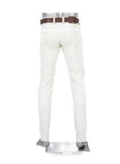 Alberto Jeans, Slim Fit, Baumwolle T400®, Weiß -Maenner Mode Haus  419303 norm3