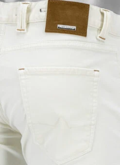 Alberto Jeans, Slim Fit, Baumwolle T400®, Weiß -Maenner Mode Haus  419303 norm6