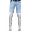 Alberto Jeansshorts Slipe-K, Tapered Fit, Bio Baumwoll-Stretch, Hellblau -Maenner Mode Haus  419322 norm