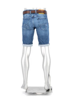 Alberto Jeansshorts Slipe-K, Tapered Fit, Bio Baumwoll-Stretch, Blau -Maenner Mode Haus  419323 norm3