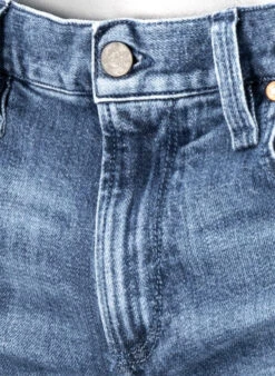 Alberto Jeansshorts Slipe-K, Tapered Fit, Bio Baumwoll-Stretch, Blau -Maenner Mode Haus  419323 norm4