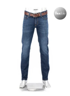 Alberto Jeans Pipe, Regular Fit, Bio Baumwolle T400®, Dunkelblau