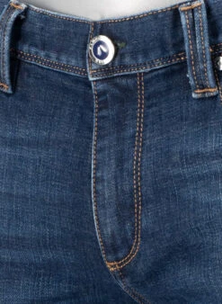 Alberto Jeans Pipe, Regular Fit, Bio Baumwolle T400®, Dunkelblau -Maenner Mode Haus  419551 norm4