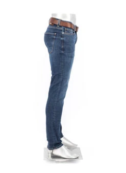 Alberto Jeans, Slim Fit, Baumwolle T400®, Blau -Maenner Mode Haus  419601 norm2