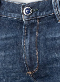 Alberto Jeans, Slim Fit, Baumwolle T400®, Blau -Maenner Mode Haus  419601 norm4