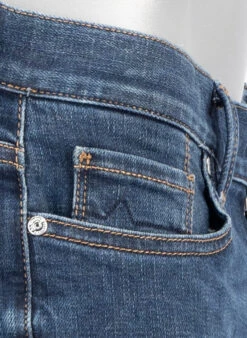 Alberto Jeans, Slim Fit, Baumwolle T400®, Blau -Maenner Mode Haus  419601 norm5