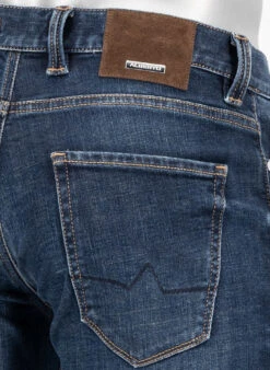 Alberto Jeans, Slim Fit, Baumwolle T400®, Blau -Maenner Mode Haus  419601 norm6