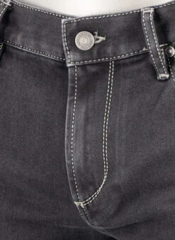 Alberto Jeans Pipe, Regular Fit, Jersey, Anthrazit -Maenner Mode Haus  419615 norm4