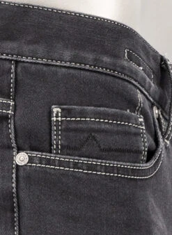 Alberto Jeans Pipe, Regular Fit, Jersey, Anthrazit -Maenner Mode Haus  419615 norm5