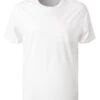 T-Shirt, Baumwolle-Tencel, Weiß -Maenner Mode Haus  419977 norm