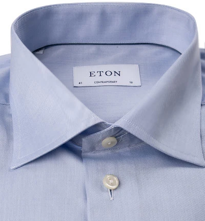 ETON Hemd, Contemporary Fit, Twill, Hellblau 5 ETON Hemd, Contemporary Fit, Twill, Hellblau – Bild 3