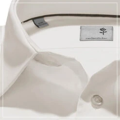 Seidensticker Hemd, Shaped Fit, Popeline, Ecru -Maenner Mode Haus  85259 detail