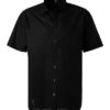 Eterna Kurzarmhemd, Comfort Fit, Popeline, Schwarz -Maenner Mode Haus  87929 norm