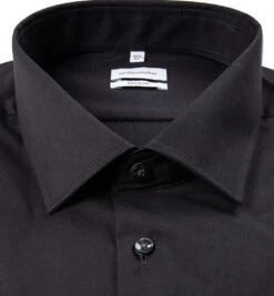 Seidensticker Hemd, Regular Fit, Popeline, Schwarz -Maenner Mode Haus  89567 norm2